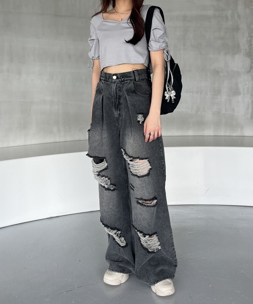 Heather（ヘザー）の「パファーポケットショルダーBAG　129715（ショルダーバッグ・レディース・シルバー/ブラック・ONE SIZE）」の5枚目の写真