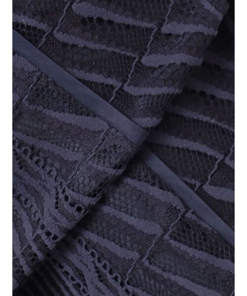 LAGUNAMOON（ラグナムーン）の「LADYシャツカラーレースワンピース（ドレス・レディース・ネイビー/ベージュ・MEDIUM/SMALL）」の16枚目の写真