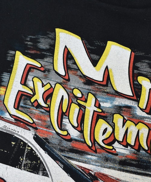 VINTAGE（ヴィンテージ）の「【ヴィンテージ古着】90's レーシングプリントTシャツ Mr. Excitement 両面プリント（Tシャツ/カットソー・メンズ・ブラック・X-LARGE）」の4枚目の写真