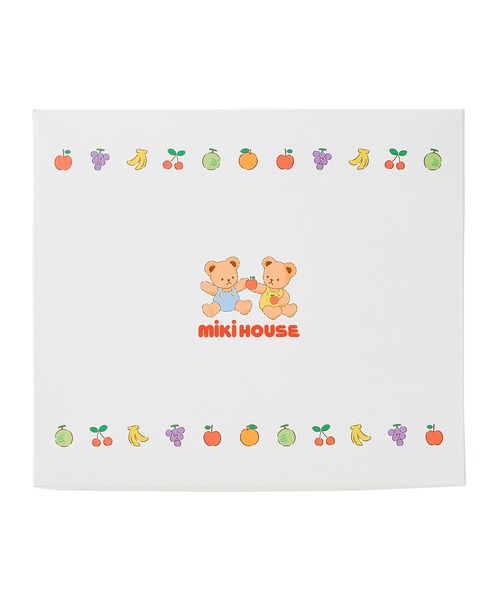 MIKI HOUSE（ミキハウス）の「■テーブルウェアギフトセット　ラッピング済み（ベビーギフト・キッズ・ホワイト・ONE SIZE）」の4枚目の写真