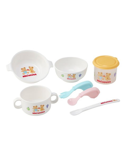 MIKI HOUSE（ミキハウス）の「■テーブルウェアギフトセット　ラッピング済み（ベビーギフト・キッズ・ホワイト・ONE SIZE）」の6枚目の写真