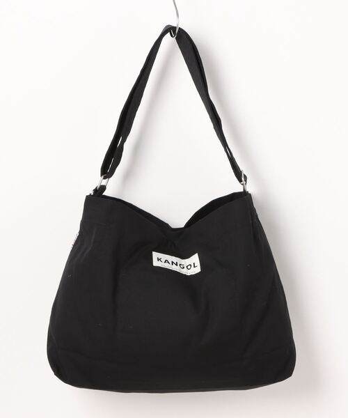 KANGOL（カンゴール）の「【 KANGOL / カンゴール 】 ビッグ ショルダー バッグ（ショルダーバッグ・メンズ・ブラック/ホワイト系/オフホワイト/ブラック系・FREE）」の5枚目の写真