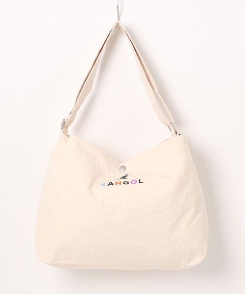 KANGOL（カンゴール）の「【 KANGOL / カンゴール 】 ビッグ ショルダー バッグ（ショルダーバッグ・メンズ・ブラック/ホワイト系/オフホワイト/ブラック系・FREE）」の11枚目の写真