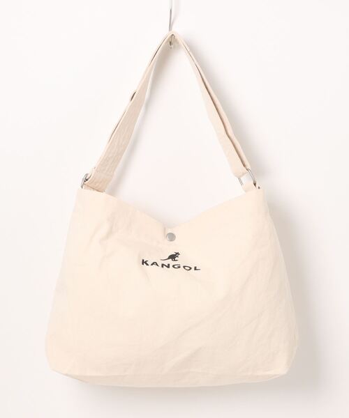 KANGOL（カンゴール）の「【 KANGOL / カンゴール 】 ビッグ ショルダー バッグ（ショルダーバッグ・メンズ・ブラック/ホワイト系/オフホワイト/ブラック系・FREE）」の10枚目の写真