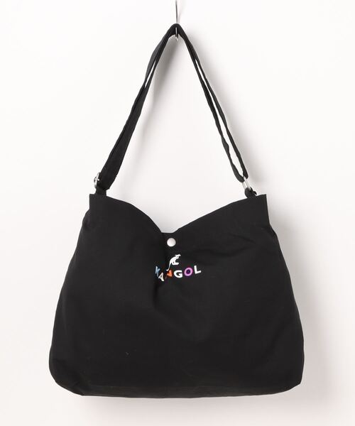 KANGOL（カンゴール）の「【 KANGOL / カンゴール 】 ビッグ ショルダー バッグ（ショルダーバッグ・メンズ・ブラック/ホワイト系/オフホワイト/ブラック系・FREE）」の9枚目の写真