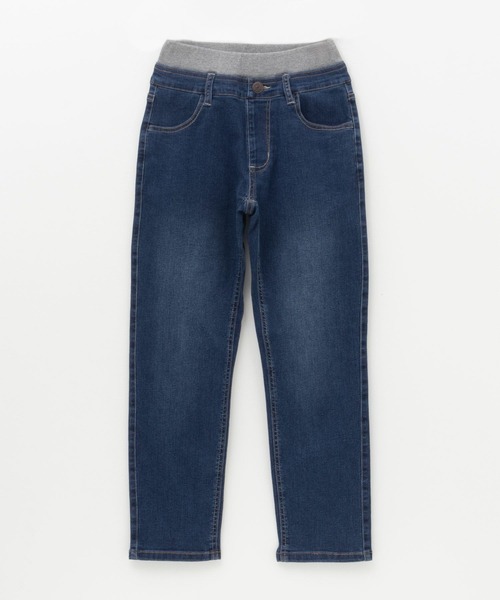 NAVY(ネイビー)の「【 キッズ ボーイズ 】NAVY ストレッチ ストレート デニム ウエストリブパンツ のびるモン(デニムパンツ・キッズ・ブルー/サックスブルー/ネイビー・130/120/160/150/140/110)」の3枚目の写真