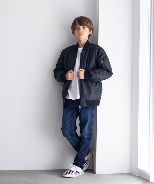 NAVY(ネイビー)の「【 キッズ ボーイズ 】NAVY ストレッチ ストレート デニム ウエストリブパンツ のびるモン(デニムパンツ・キッズ・ブルー/サックスブルー/ネイビー・130/120/160/150/140/110)」の11枚目の写真