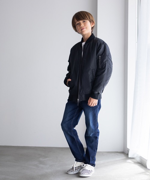 NAVY(ネイビー)の「【 キッズ ボーイズ 】NAVY ストレッチ ストレート デニム ウエストリブパンツ のびるモン(デニムパンツ・キッズ・ブルー/サックスブルー/ネイビー・130/120/160/150/140/110)」の12枚目の写真