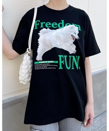 【spiritoso】FREEDOM FUN シートプリントTシャツ (CP)