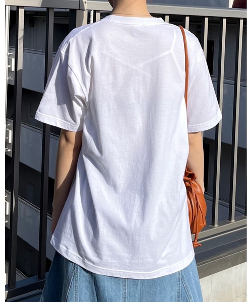 spiritoso（スピリトーゾ）の「【spiritoso】FREEDOM FUN シートプリントTシャツ (CP)（Tシャツ/カットソー・レディース・オートミール/ブラック/ホワイト・M/L）」の9枚目の写真