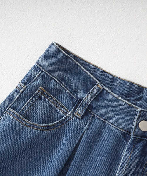 HOOK(フック)の「【HOOK】for girls リヨセルコットン涼感ライトデニムワイドパンツ(デニムパンツ・レディース・ライトブルー・M/S/L)」の22枚目の写真