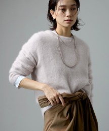 SALON adam et rope' | フォックスカシミヤクルーネックプルオーバー(ニット/セーター)