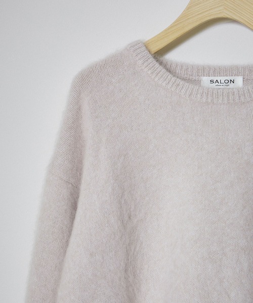 SALON adam et rope'（サロン アダム エ ロペ）の「フォックスカシミヤクルーネックプルオーバー（ニット/セーター・レディース・ライトグレー/ブラック/ブルー系その他4・FREE）」の15枚目の写真