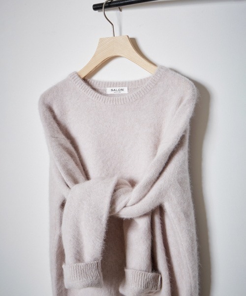 SALON adam et rope'（サロン アダム エ ロペ）の「フォックスカシミヤクルーネックプルオーバー（ニット/セーター・レディース・ライトグレー/ブラック/ブルー系その他4・FREE）」の13枚目の写真
