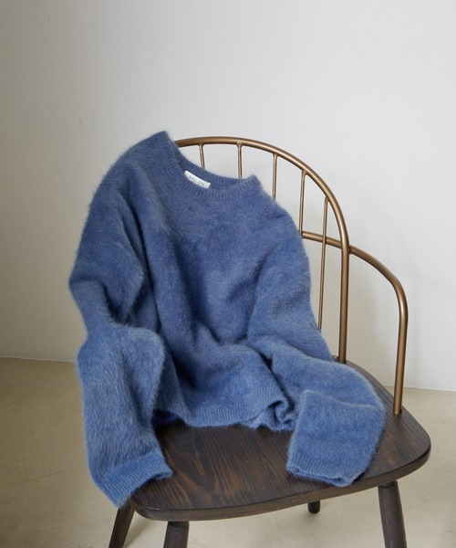 SALON adam et rope'（サロン アダム エ ロペ）の「フォックスカシミヤクルーネックプルオーバー（ニット/セーター・レディース・ライトグレー/ブラック/ブルー系その他4・FREE）」の10枚目の写真