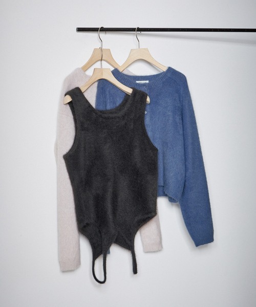 SALON adam et rope'（サロン アダム エ ロペ）の「フォックスカシミヤクルーネックプルオーバー（ニット/セーター・レディース・ライトグレー/ブラック/ブルー系その他4・FREE）」の8枚目の写真