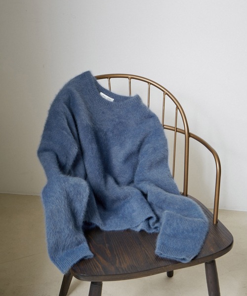 SALON adam et rope'（サロン アダム エ ロペ）の「フォックスカシミヤクルーネックプルオーバー（ニット/セーター・レディース・ライトグレー/ブラック/ブルー系その他4・FREE）」の21枚目の写真