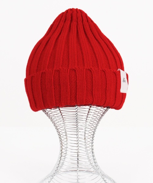 mko12128- Compact embroidery design beanie ニット帽（ニット