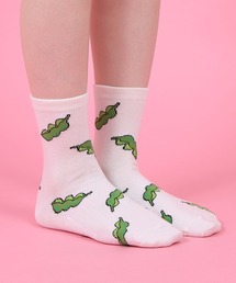 PUNYUS | フード総柄ソックス(NINJIN EDAMAME LEMON)(ソックス/靴下)
