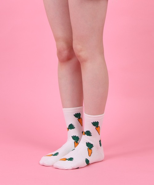 PUNYUS（プニュズ）の「フード総柄ソックス(NINJIN EDAMAME LEMON)（ソックス/靴下・レディース・その他1/その他2/その他3・FREE）」の5枚目の写真