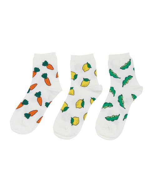 PUNYUS（プニュズ）の「フード総柄ソックス(NINJIN EDAMAME LEMON)（ソックス/靴下・レディース・その他1/その他2/その他3・FREE）」の15枚目の写真