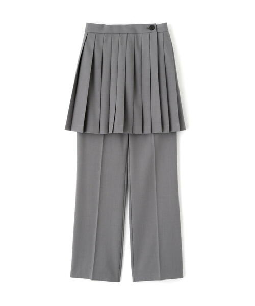 N.（N. Natural Beauty Basic）（エヌエヌナチュラルビューティーベーシック）の「◆プリーツスカートレイヤードパンツ（その他パンツ・レディース・グレー/ブラウン・MEDIUM）」の18枚目の写真