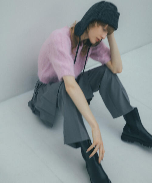 N.（N. Natural Beauty Basic）（エヌエヌナチュラルビューティーベーシック）の「◆プリーツスカートレイヤードパンツ（その他パンツ・レディース・グレー/ブラウン・MEDIUM）」の3枚目の写真