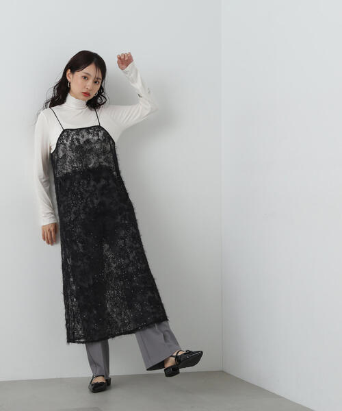 N.（N. Natural Beauty Basic）（エヌエヌナチュラルビューティーベーシック）の「◆プリーツスカートレイヤードパンツ（その他パンツ・レディース・グレー/ブラウン・MEDIUM）」の12枚目の写真