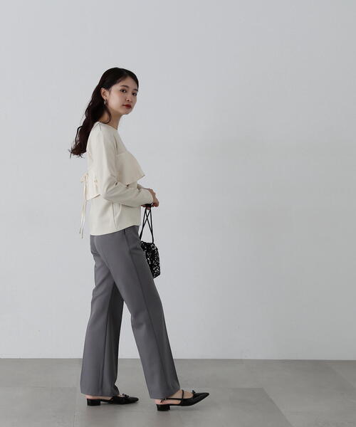 N.（N. Natural Beauty Basic）（エヌエヌナチュラルビューティーベーシック）の「◆プリーツスカートレイヤードパンツ（その他パンツ・レディース・グレー/ブラウン・MEDIUM）」の22枚目の写真