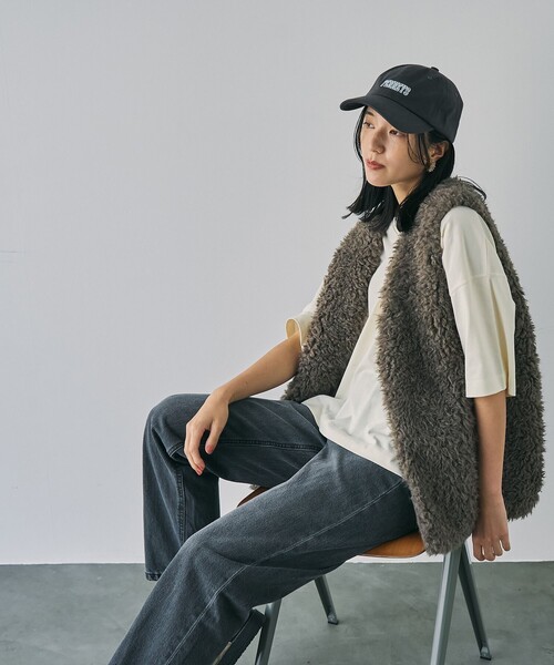 coen(コーエン)の「【WELLTECT】スクエアTシャツ(Tシャツ/カットソー・レディース・ナチュラル/ブラック/ダークグレー・M/L)」の10枚目の写真