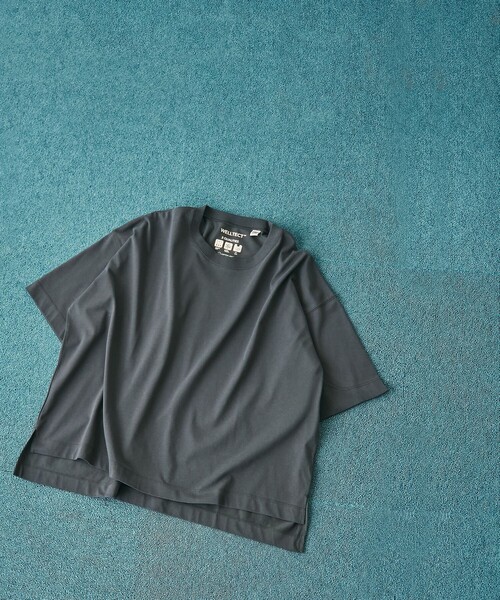 coen(コーエン)の「【WELLTECT】スクエアTシャツ(Tシャツ/カットソー・レディース・ナチュラル/ブラック/ダークグレー・M/L)」の21枚目の写真