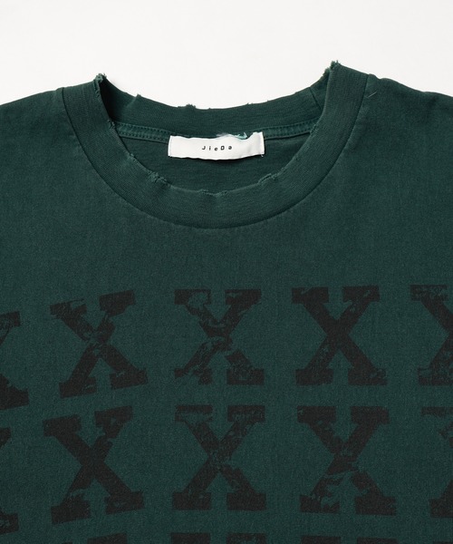 JIEDA(ジエダ)の「XXXXX DAMAGE PIGMENT TEE(Tシャツ/カットソー・メンズ・ブラック/ネイビー/グリーン・1/2/3/4)」の13枚目の写真