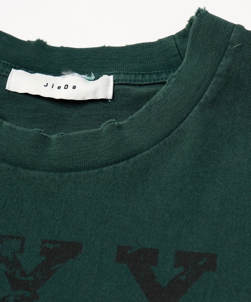 JIEDA(ジエダ)の「XXXXX DAMAGE PIGMENT TEE(Tシャツ/カットソー・メンズ・ブラック/ネイビー/グリーン・1/2/3/4)」の12枚目の写真