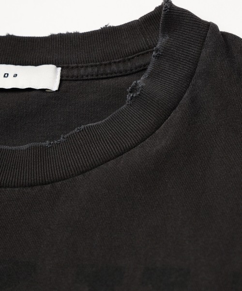 JIEDA(ジエダ)の「XXXXX DAMAGE PIGMENT TEE(Tシャツ/カットソー・メンズ・ブラック/ネイビー/グリーン・1/2/3/4)」の7枚目の写真