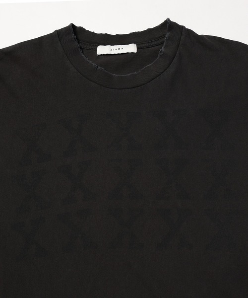 JIEDA(ジエダ)の「XXXXX DAMAGE PIGMENT TEE(Tシャツ/カットソー・メンズ・ブラック/ネイビー/グリーン・1/2/3/4)」の6枚目の写真