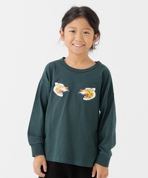 chil2（チルツー）の「プリント 長袖Tシャツ（Tシャツ/カットソー・キッズ・A/B/I/G/J/H/F/E/D/C・120cm/110cm/100cm/90cm/80ｃｍ/140cm/130cm）」の2枚目の写真