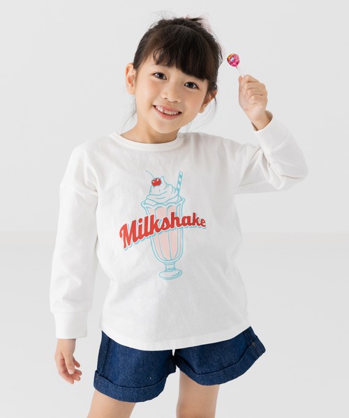 chil2（チルツー）の「プリント 長袖Tシャツ（Tシャツ/カットソー・キッズ・A/B/I/G/J/H/F/E/D/C・120cm/110cm/100cm/90cm/80ｃｍ/140cm/130cm）」の6枚目の写真