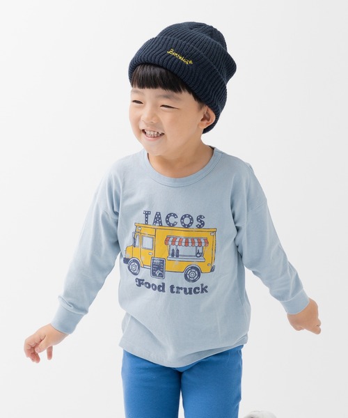 chil2（チルツー）の「プリント 長袖Tシャツ（Tシャツ/カットソー・キッズ・A/B/I/G/J/H/F/E/D/C・120cm/110cm/100cm/90cm/80ｃｍ/140cm/130cm）」の9枚目の写真