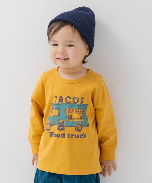 chil2（チルツー）の「プリント 長袖Tシャツ（Tシャツ/カットソー・キッズ・A/B/I/G/J/H/F/E/D/C・120cm/110cm/100cm/90cm/80ｃｍ/140cm/130cm）」の10枚目の写真