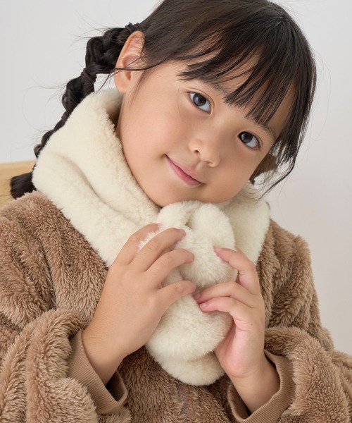 ROPE' PICNIC(ロペピクニック)の「【KIDS】ハートボアティペット(マフラー・キッズ・ピンク/キナリ・FREE)」の12枚目の写真