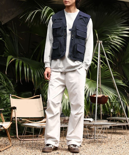 BEAMSBOY バックリボン ベスト ミリタリー ナイロンベスト ポケット BEAMSBOY バックリボン ベスト ミリタリー ナイロンベスト ポケット