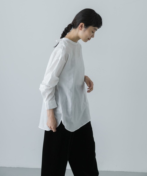 【新品】CYCLAS シクラス シルクコットン バックリボンブラウス 34 新品】CYCLAS シクラス シルクコットン バックリボンブラウス 34