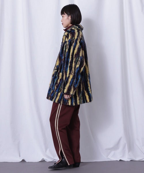 CREOLME（クレオルム）の「(CREOLME)ボアジャカードコート（その他アウター・レディース・ブルー/ブラウン・FREE）」の12枚目の写真