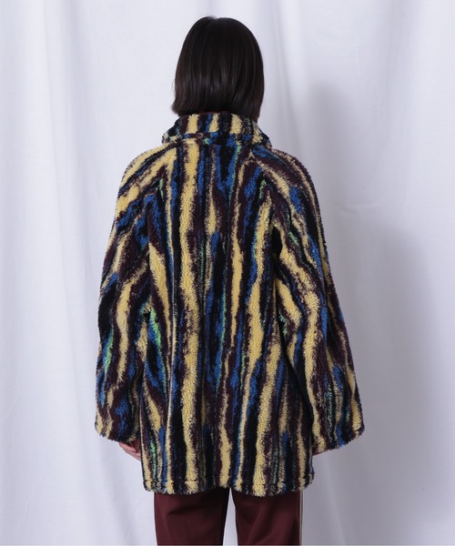 CREOLME（クレオルム）の「(CREOLME)ボアジャカードコート（その他アウター・レディース・ブルー/ブラウン・FREE）」の16枚目の写真