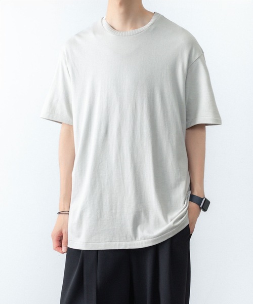 ATTACHMENT(アタッチメント)の「ハイウエット ジャージー スリムフィットS/S TEE / HIGH WET JERSEY SLIM FIT S/S TEE(Tシャツ/カットソー・メンズ・ブラック/ダークグレー/ライトグレー・1/2/3/4)」の13枚目の写真