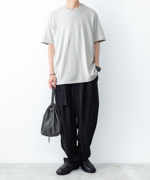 ATTACHMENT(アタッチメント)の「ハイウエット ジャージー スリムフィットS/S TEE / HIGH WET JERSEY SLIM FIT S/S TEE(Tシャツ/カットソー・メンズ・ブラック/ダークグレー/ライトグレー・1/2/3/4)」の19枚目の写真