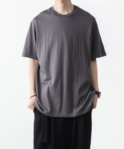 ATTACHMENT(アタッチメント)の「ハイウエット ジャージー スリムフィットS/S TEE / HIGH WET JERSEY SLIM FIT S/S TEE(Tシャツ/カットソー・メンズ・ブラック/ダークグレー/ライトグレー・1/2/3/4)」の20枚目の写真
