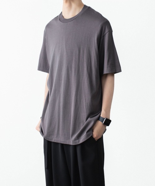 ATTACHMENT(アタッチメント)の「ハイウエット ジャージー スリムフィットS/S TEE / HIGH WET JERSEY SLIM FIT S/S TEE(Tシャツ/カットソー・メンズ・ブラック/ダークグレー/ライトグレー・1/2/3/4)」の21枚目の写真