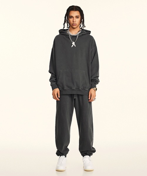 CORPUS TOKYO（コーパス トーキョー）の「【セットアップ対応】ピグメントスウェットパンツ（スウェットパンツ・メンズ・ダークパープル/ブラック/グレー/チャコールグレー/ブルー・1/2/3/4）」の15枚目の写真