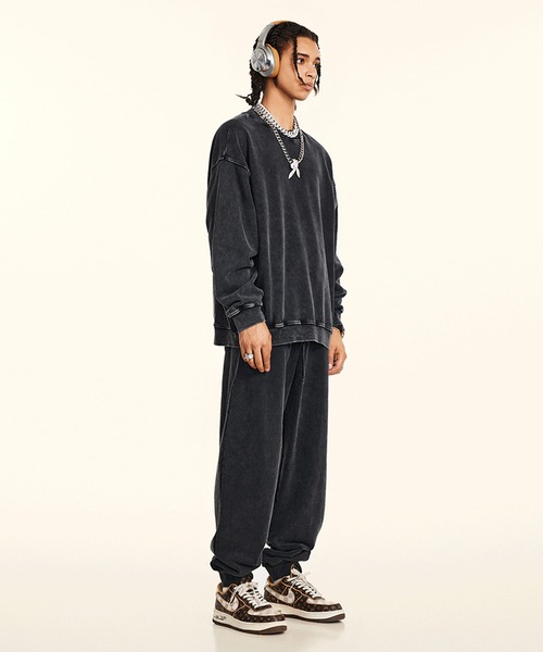 CORPUS TOKYO（コーパス トーキョー）の「【セットアップ対応】ピグメントスウェットパンツ（スウェットパンツ・メンズ・ダークパープル/ブラック/グレー/チャコールグレー/ブルー・1/2/3/4）」の22枚目の写真